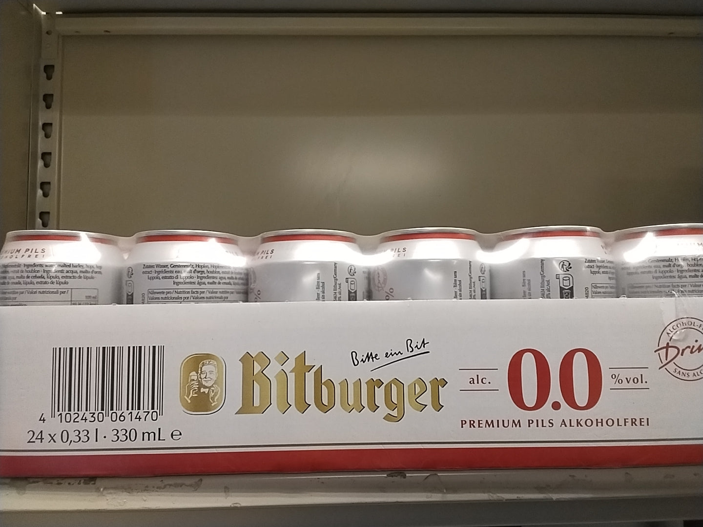 24 pack Bitburger (non alcohol)