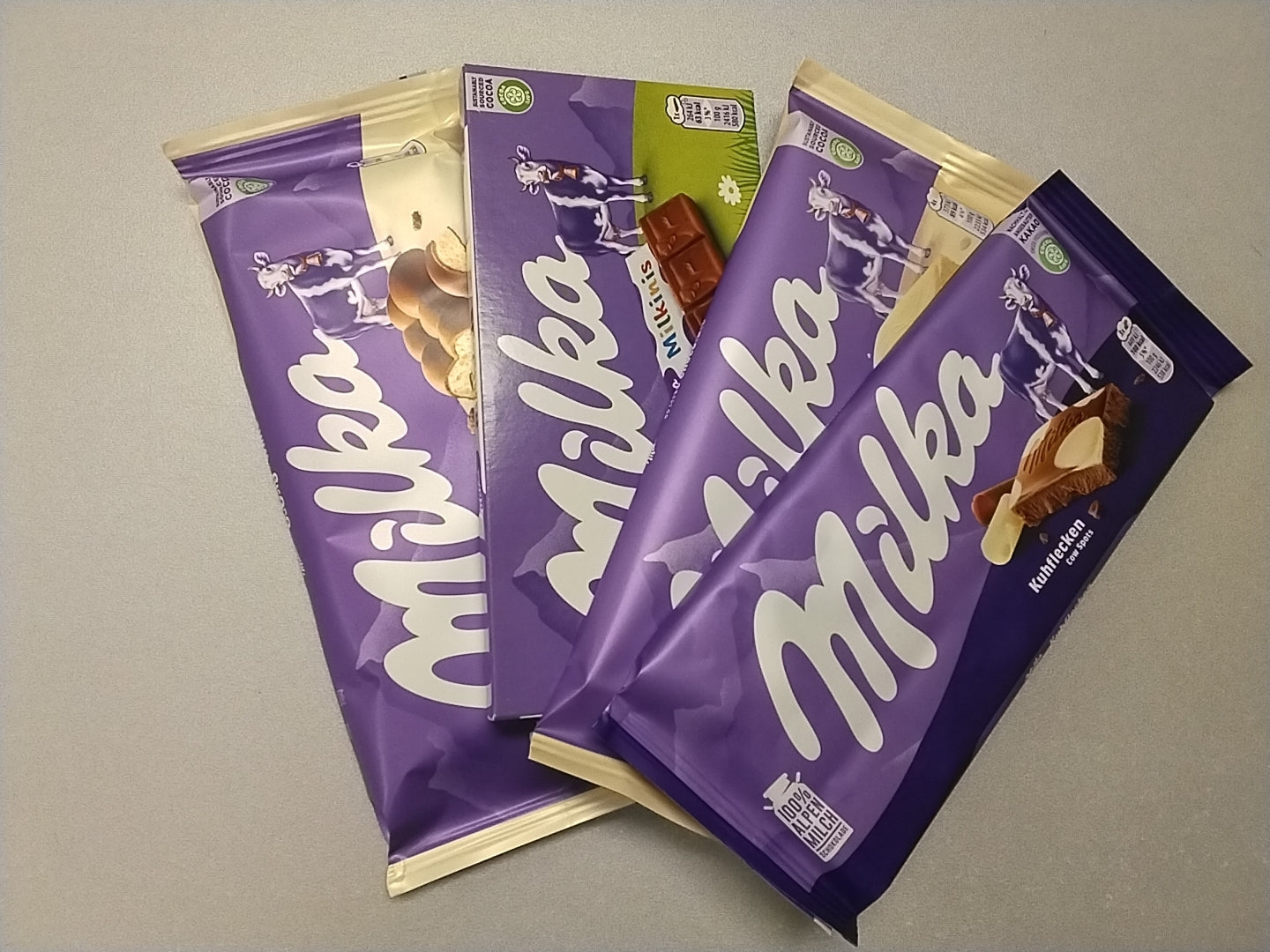Milka chocolate variety