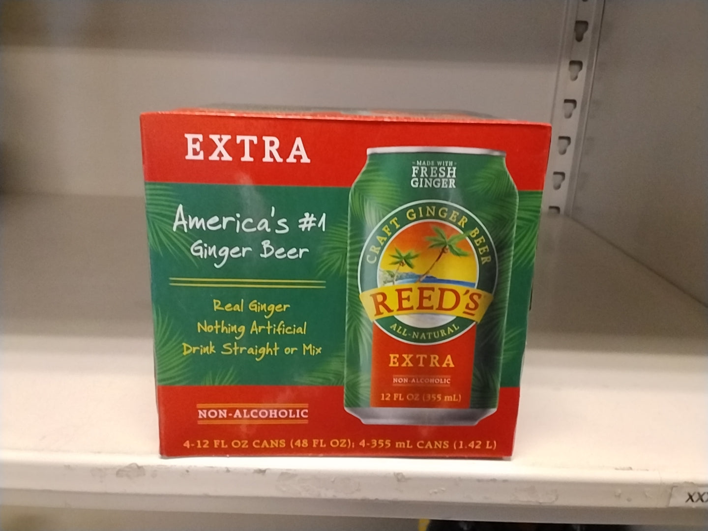 Reed's ginger beer non alcoholic 48 oz