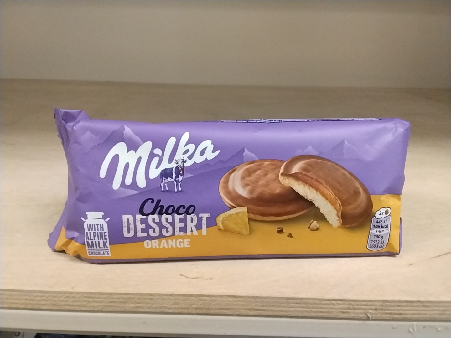 Milka choco dessert / orange