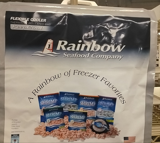 Thermally insulated bag / rainbow seafood
