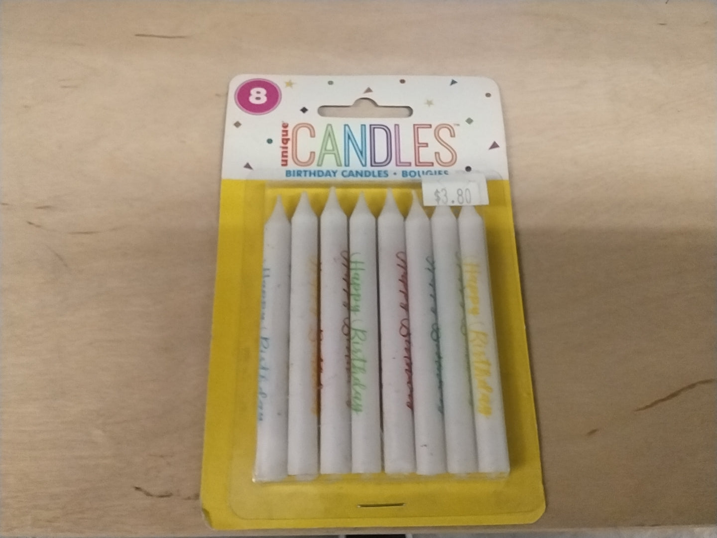 Birthday candles bougies / 8