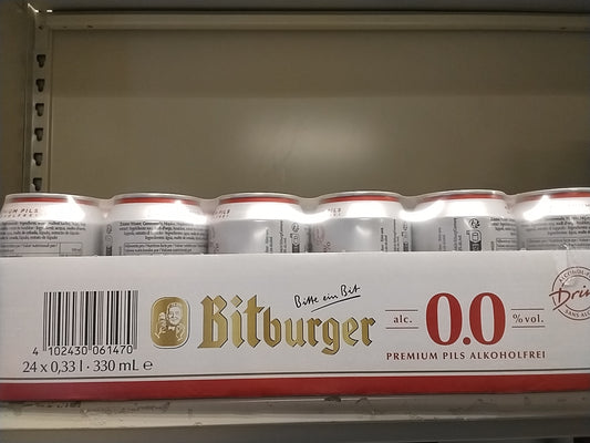 24 pack Bitburger (non alcohol)
