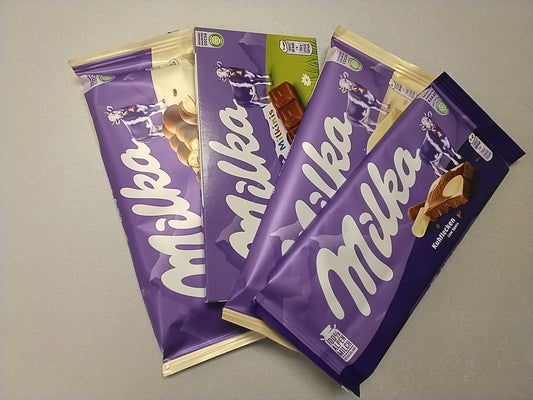 Milka chocolate variety