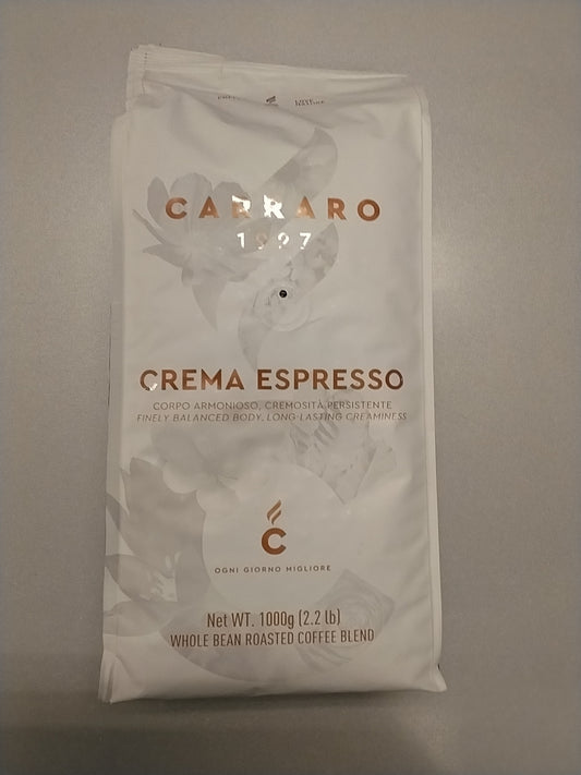 Carraro Crema Espresso coffee beans 2.2lb