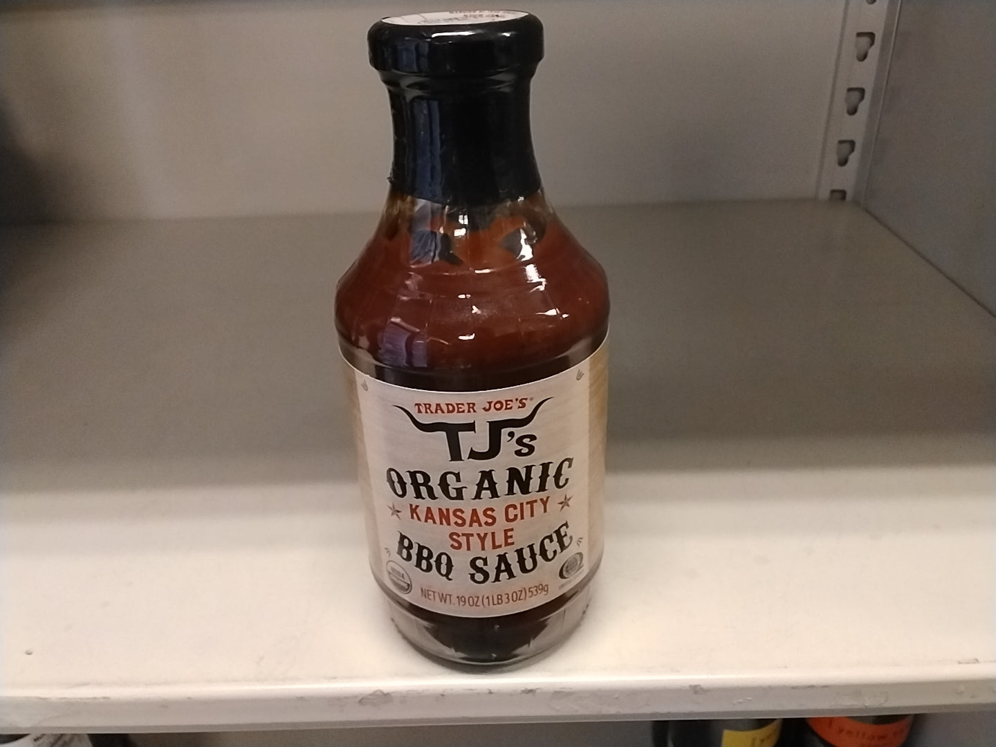 TJ's BBQ sauce organic 19oz